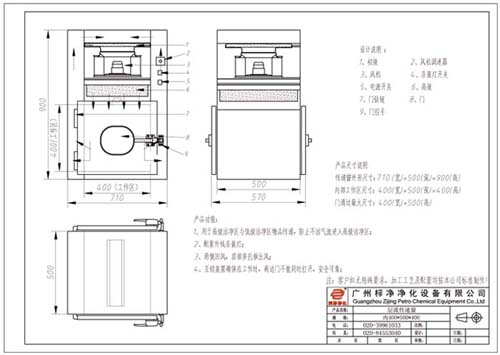 自净式传递窗设计方案图