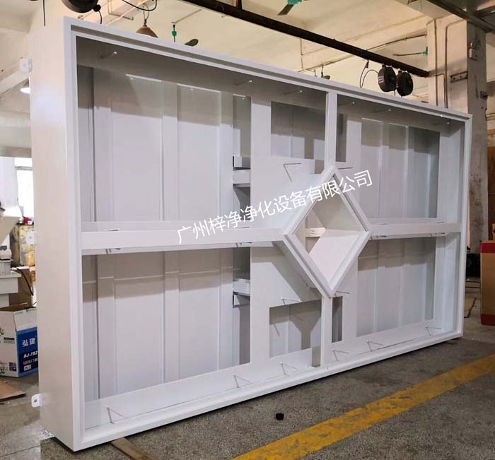 层流送风天花外箱体结构图 层流送风天花外箱体结构图