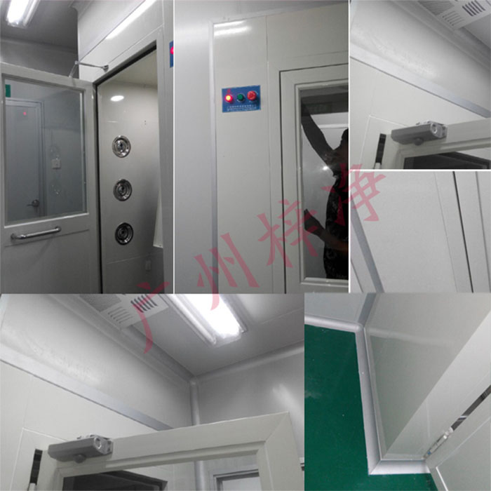 无尘车间洁净室风淋室安装图