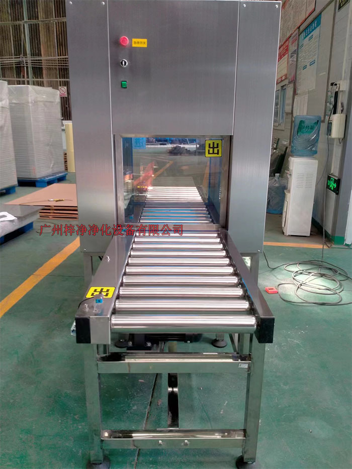 传动带输送线传递窗可按用户大小尺寸及要求设计定作。