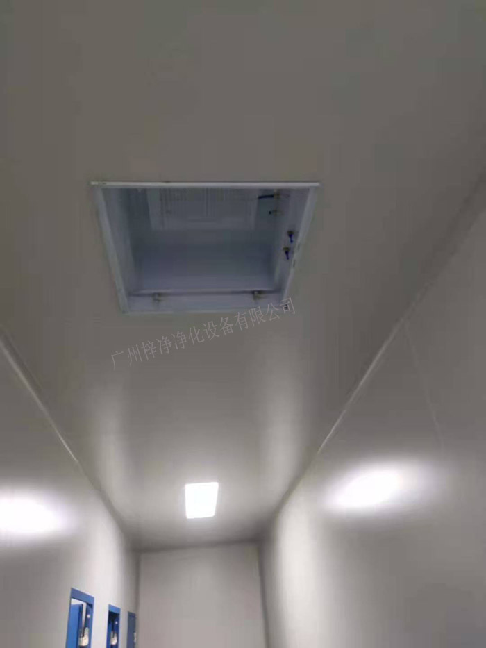 洁净室高效送风口安装现场实拍图