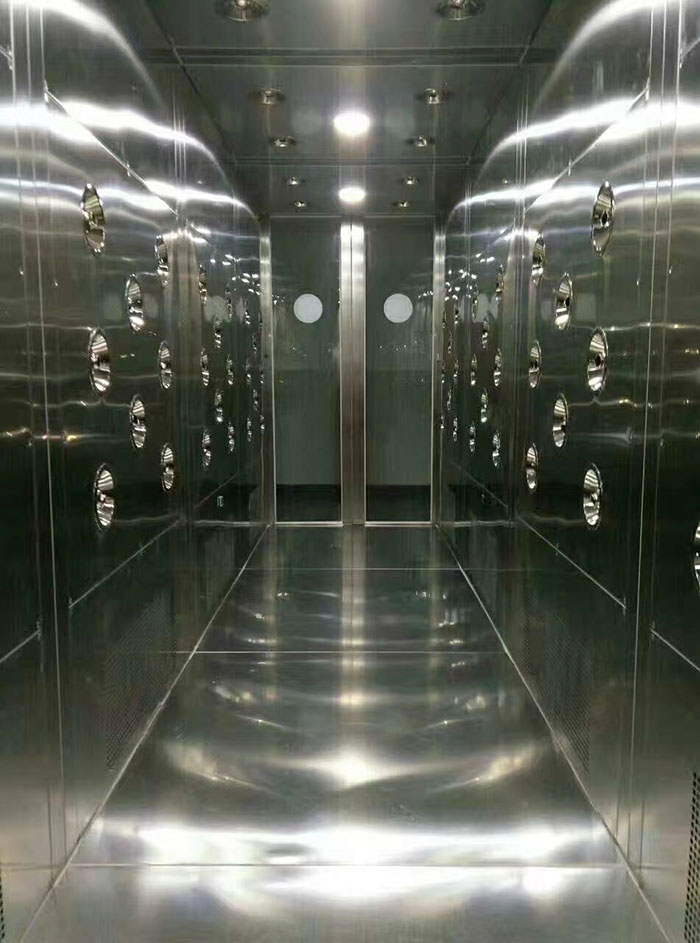 检查风淋室风机是否正常工作，是否有异物堵塞。