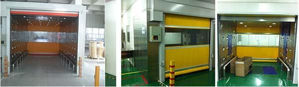几种快速卷帘门风淋室图片