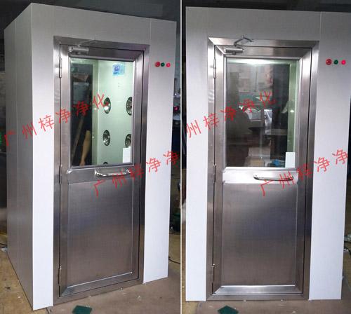 单人双吹风淋室安装后正面图 单人双吹风淋室安装后正面图